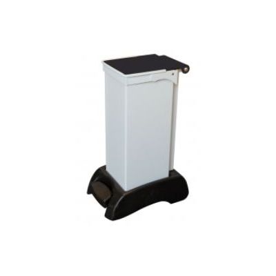 23L Hybrid Plastic Lid and Metal Body Sackholder Black