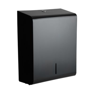 Matte Black Opal Steel Large Hand Towel Dispenser