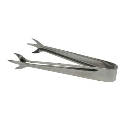 Stainless steel ice tong, 7"