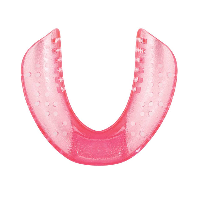 Kiara Impression Trays Edentulous Lower Large Deep  4 Pink 