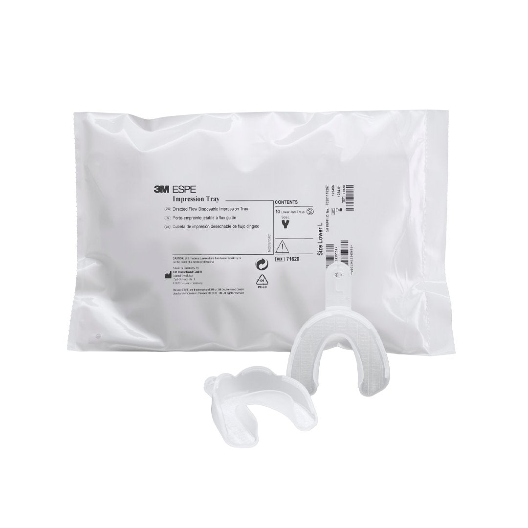 3M Disposable Impression Tray Lower Jaw Size Large 