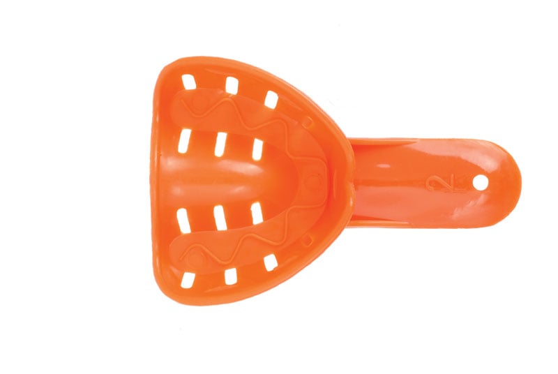 Orthodontic Impression Trays Size 2 Upper Orange X Small 