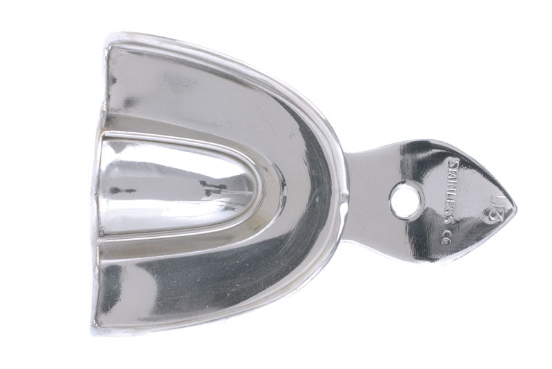 Stainless Steel Impression Trays Plain Upper No.3 Medium 
