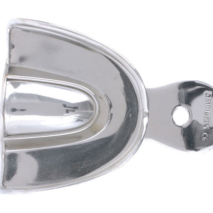 Stainless Steel Impression Trays Plain Upper No.3 Medium 