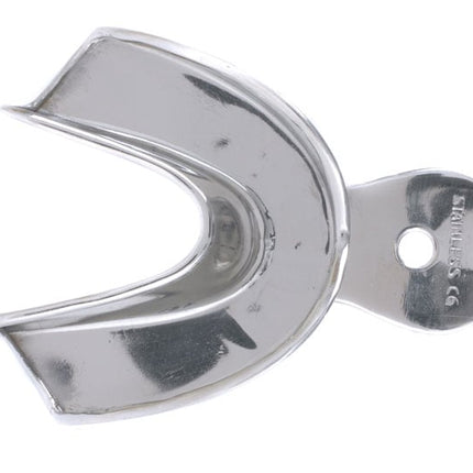 Stainless Steel Impression Trays Plain Lower No.3 Medium 