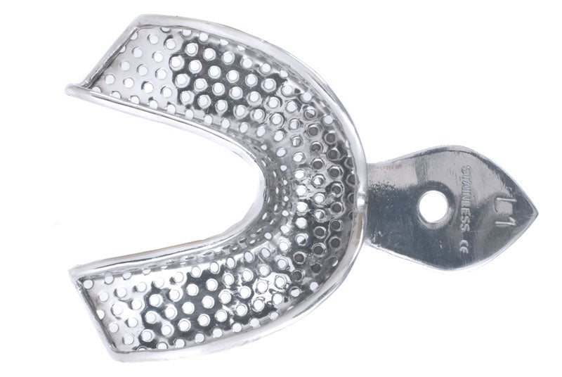 Stainless Steel Impression Trays Perforated Lower No.1 XS 