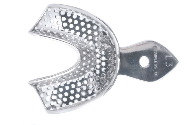 Stainless Steel Impression Trays Perforated Lower No.3 Medium 