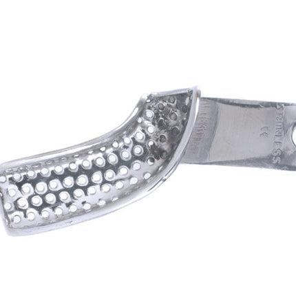 Stainless Steel Impression Trays Perforated Sectional Lower Left/Upper Right 