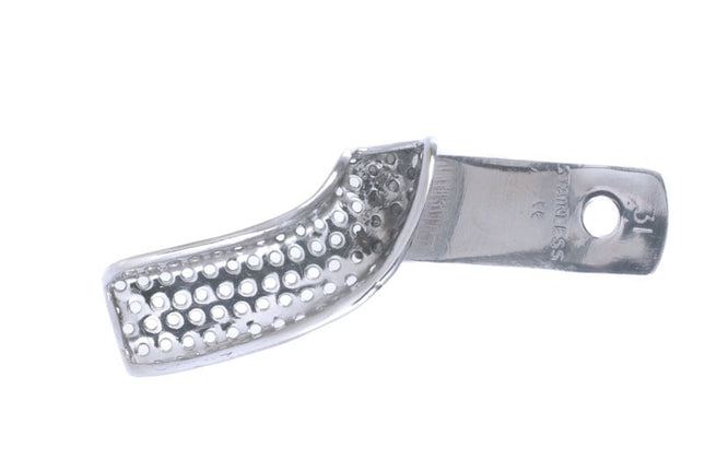 Stainless Steel Impression Trays Perforated Sectional Lower Left/Upper Right 