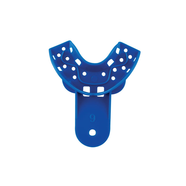 Impression Tray with handle 9 Anterior Lower Perforated 