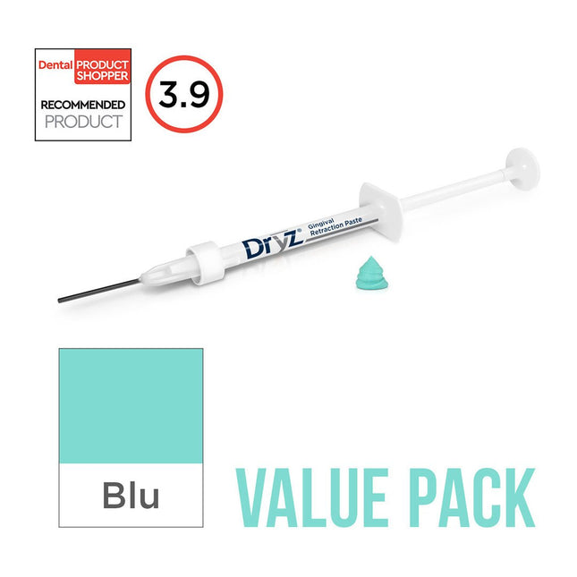 Dryz Blu Syringe Gingival Retraction Paste Value Pack 