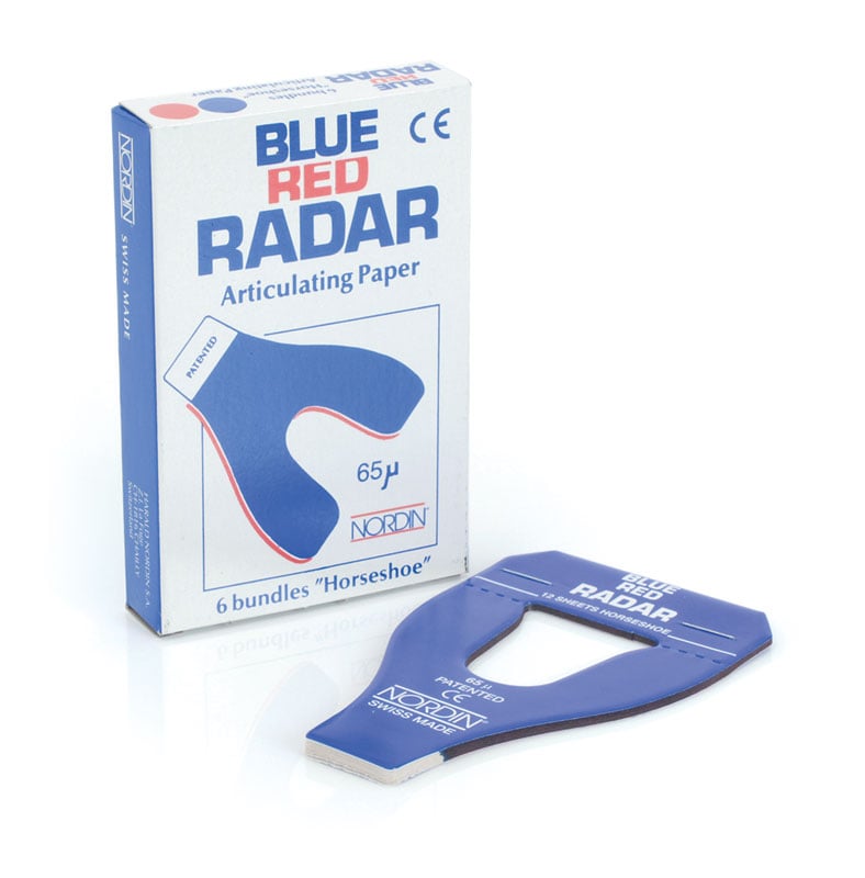 Radar  Articulating Paper Horseshoe Blue/Red 