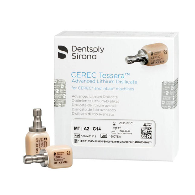 CEREC Tessera CAD/CAM Blocks Size C14 MT  A2 