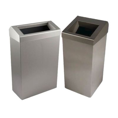 Synergise Wastebin in Brushed (Various Sizes)