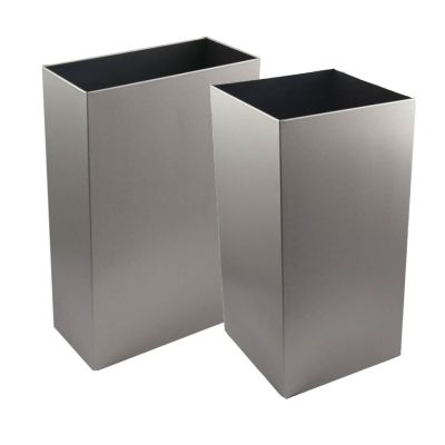 Synergise Open Top Wastebin In Brushed (Various Sizes)
