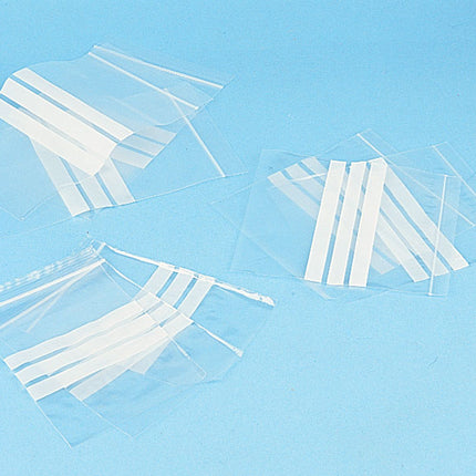 Plastic Minigrip Bags (Write-on) Ref: PA125 - 4" x 5.5" 