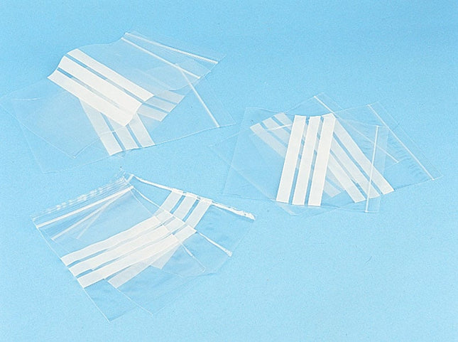 Plastic Minigrip Bags (Write-on) Ref: PA130 - 6" x 9" 