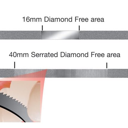 Diamond Finishing Strips Serrated Edge 30Âµm 3.75mm 