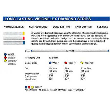 Vision Flex Diamond Strips Assorted 