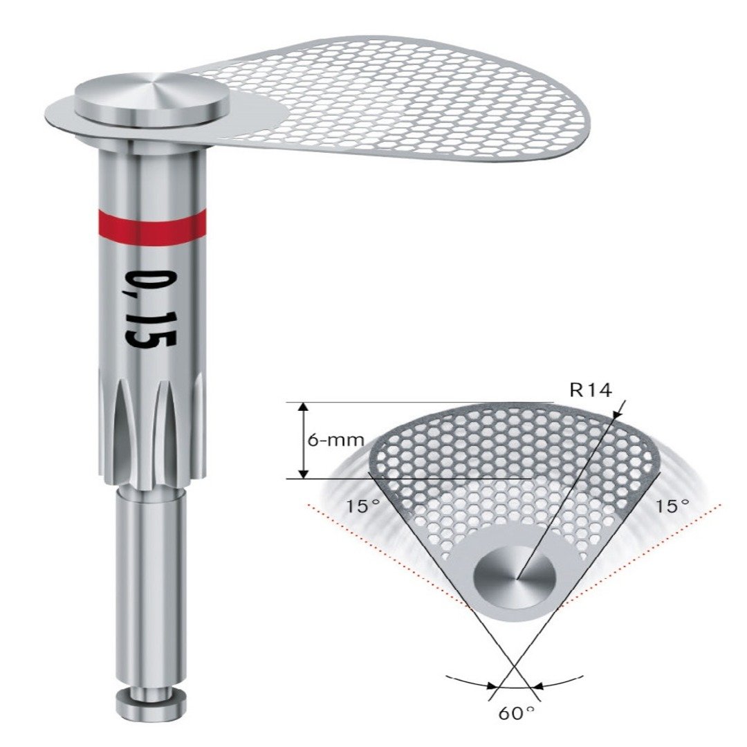 Komet Oscillating Segmented Discs Top Sided Thickness .18mm Med Grit Contact Breaker 
