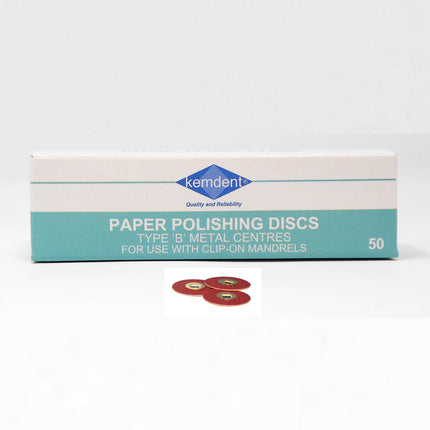 Paper Polishing and Abrasive Discs Type B - Metal Centre (Mooreâ€™s Type) 16mm Medium 