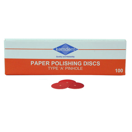 Paper Polishing and Abrasive Discs Type A - Pin Hole Centre. 16mm Coarse 