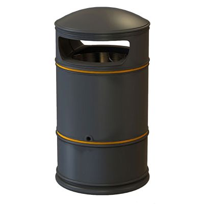 Traditional Round Hooded 100 Litre Litter Bin