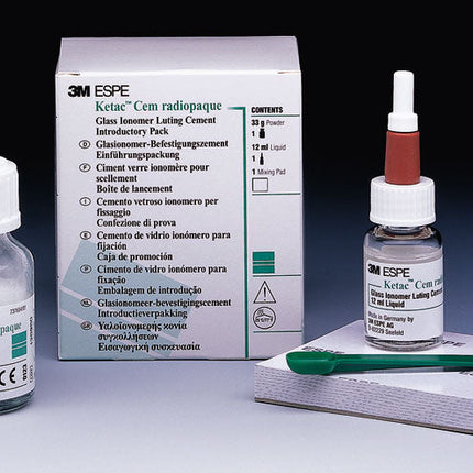 Ketac Cem Radiopaque Glass Ionomer Luting Cement Intro Kit 