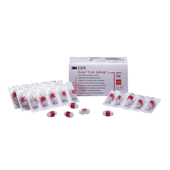 Ketac Cem Glass Ionomer Luting Cement Aplicap Capsules 