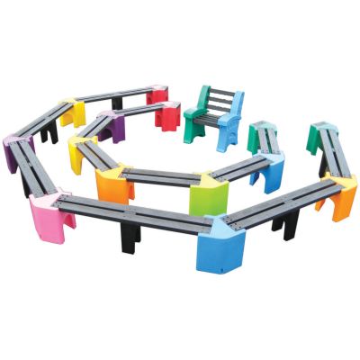 Multicoloured Learning Arena and Teachers Chair