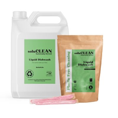 SoluCLEAN Liquid Dishwash Starter Pack Sachets & 5L Bottle4Life