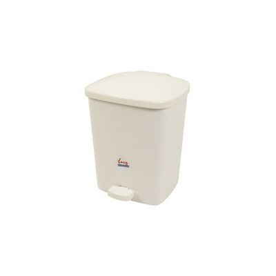 Lucy Pedal Bin in White