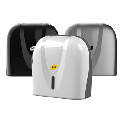 PHS Maxi Jumbo Toilet Tissue Roll Dispensers in Three Quality Finishes