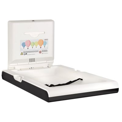 BabyMedi Vertical Baby Changing Station in Black