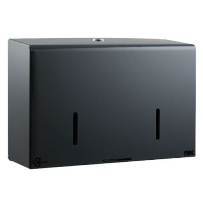 Twin Micro Jumbo Cube Toilet Roll Dispenser- Graphite Grey