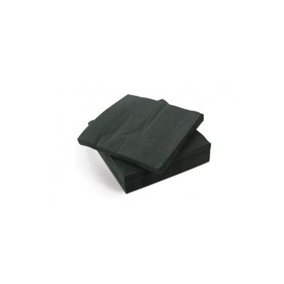 23x23cm 2ply Cocktail Napkins - Case of 4800 - Black