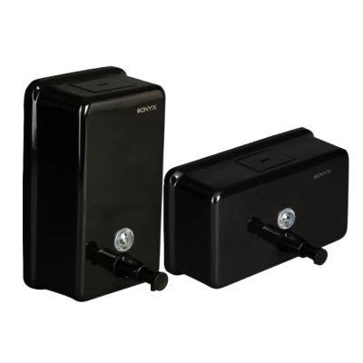 Black Onyx 1.2 Litre Refillable Soap Dispenser