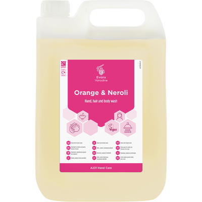 Evans Orange & Neroli Luxury Soap - 5 Litre