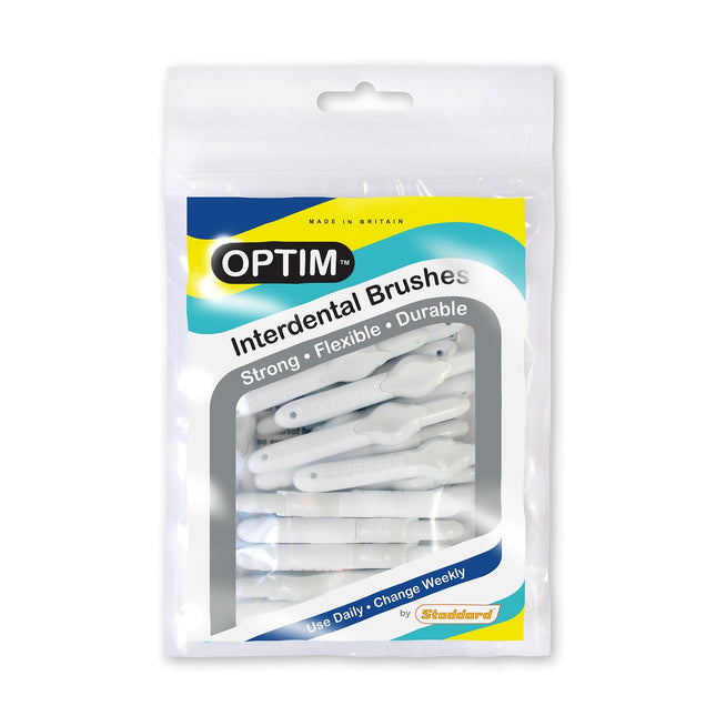 OPTIM Interdental Brush Bulk Packs Super Fine White 