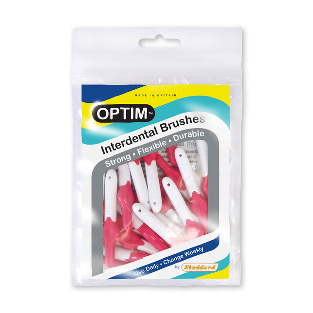 OPTIM Interdental Brush Bulk Packs XXXXFine Pink 