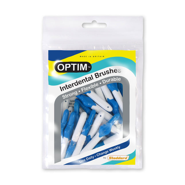 OPTIM Interdental Brush Bulk Packs XFine Blue 