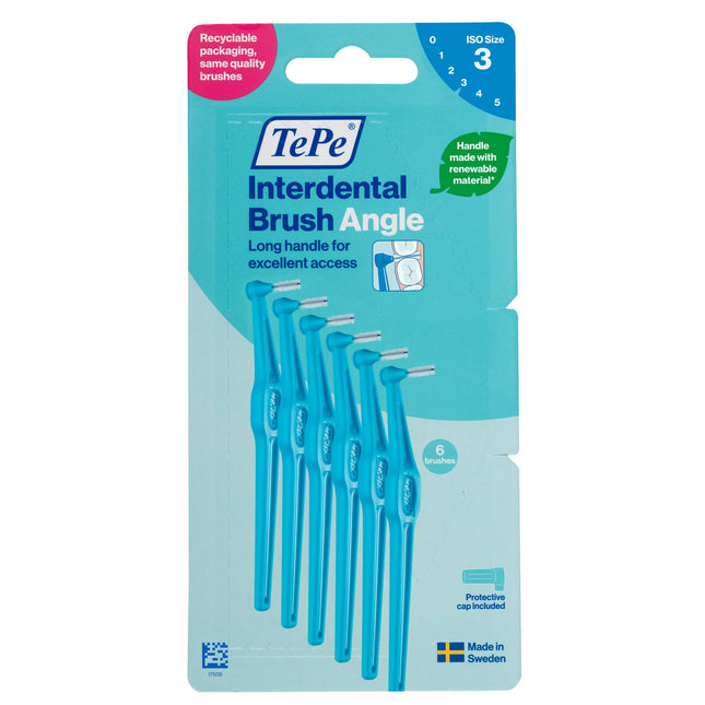 TePe Angle Interdental Brush XFine Blue 0.6mm 