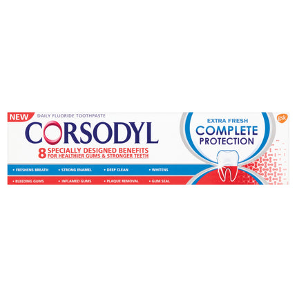 Corsodyl Complete Protection Toothpaste Extra Fresh 
