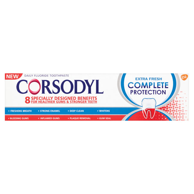Corsodyl Complete Protection Toothpaste Extra Fresh 