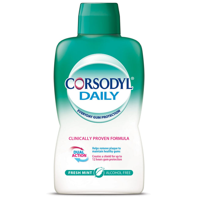 Corsodyl Daily Rinse Alcohol Free Fresh Mint 