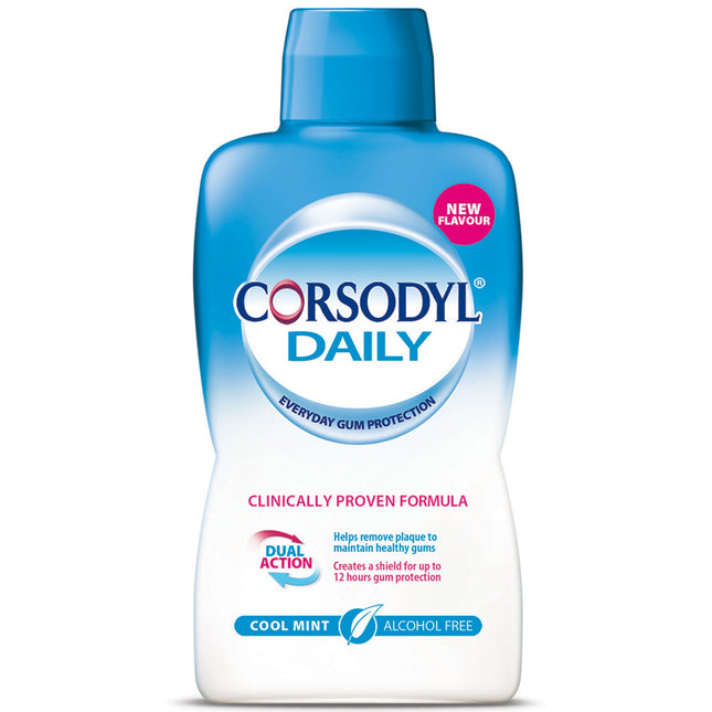 Corsodyl Daily Rinse Alcohol Free Cool Mint 
