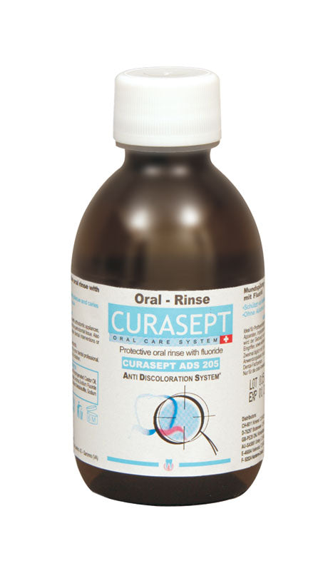 Curasept ADS Oral Rinse 205 - with Fluoride (0.05% Chlorhexidine) 