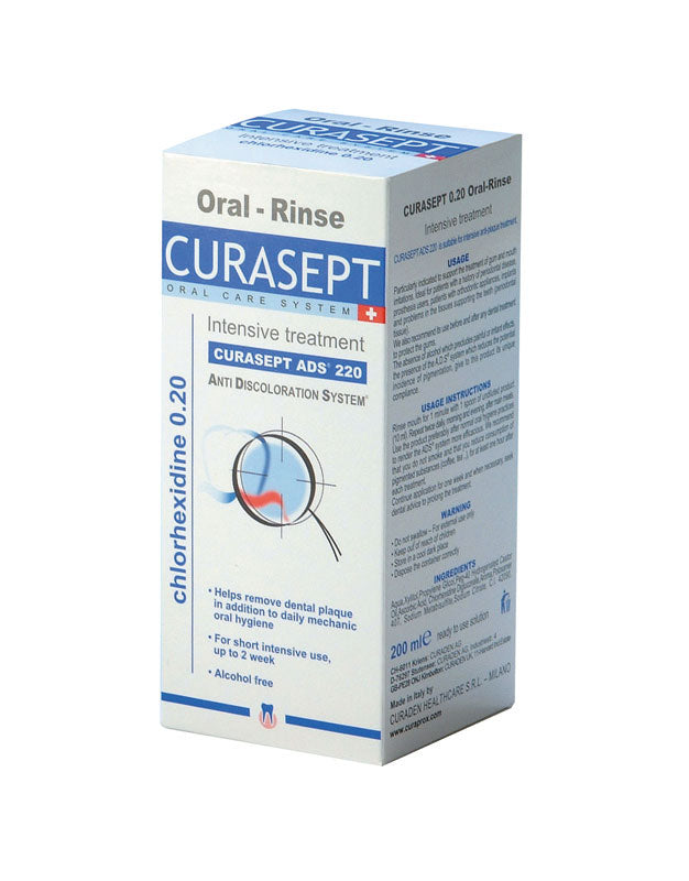 Curasept ADS Mouthwash 220 (0.20% Chlorhexidine) 