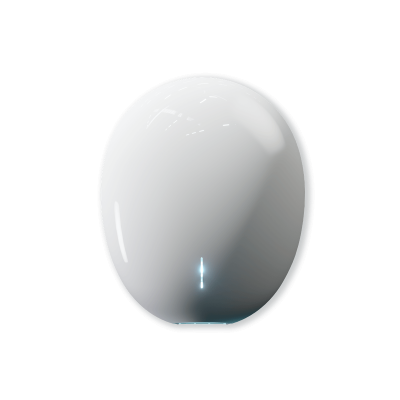 The Pebble Plug & Play Hand Dryer in White