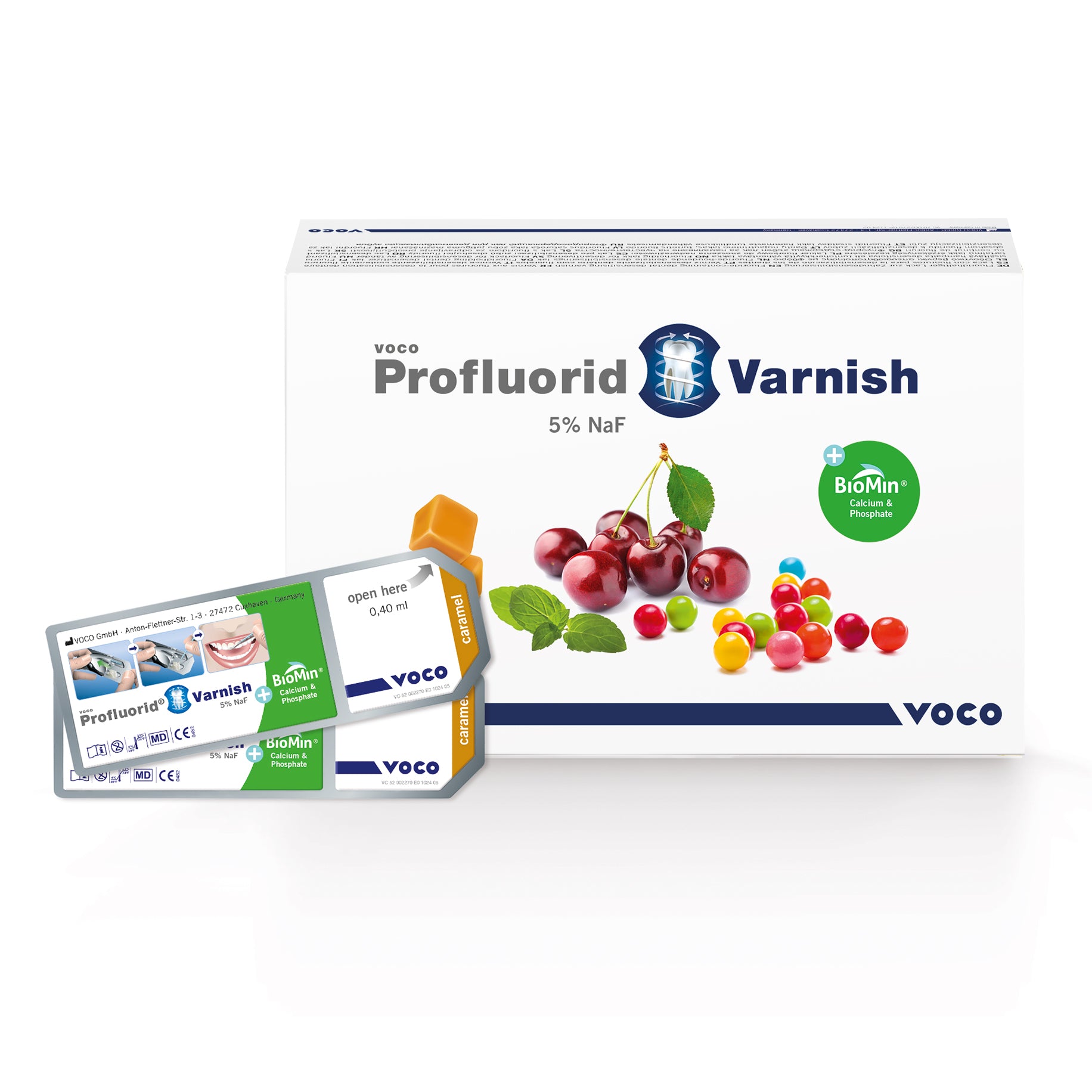 Profluorid Varnish + BioMin Single Dose Caramel 